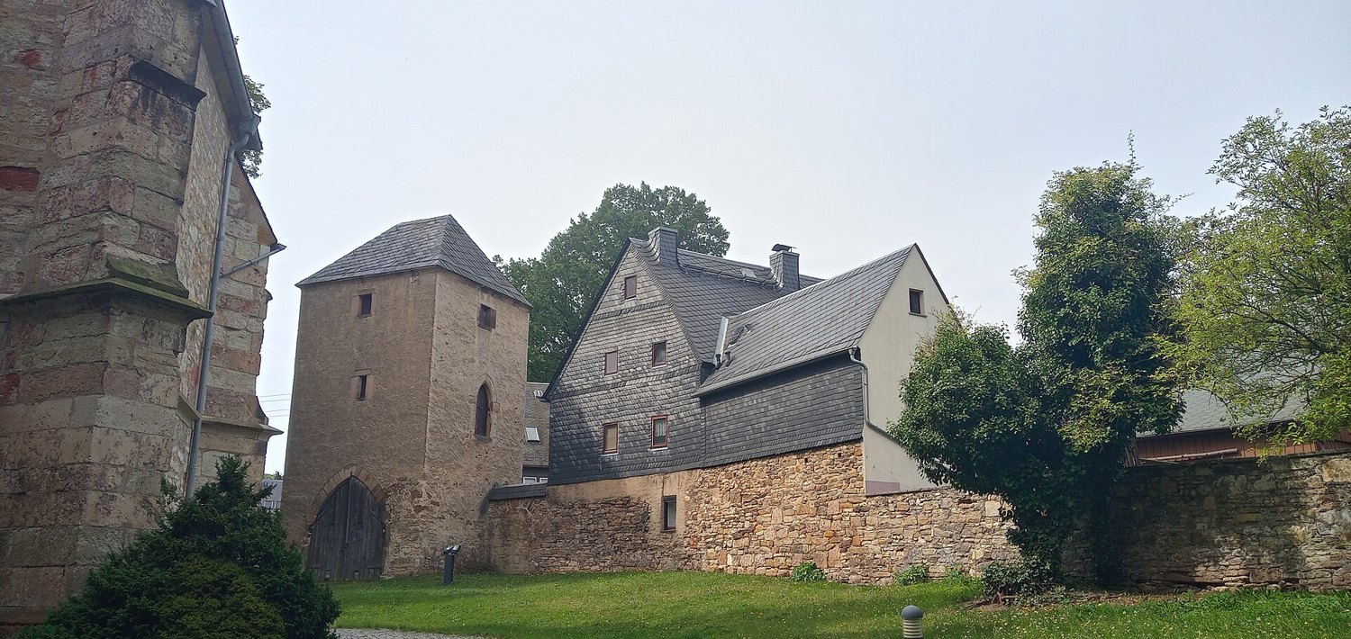 Courtyard of Ebersdorf collegiate church