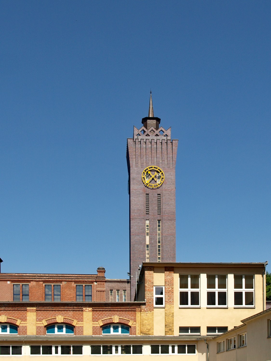 Clock tower of the former Schubert & Salzer factory