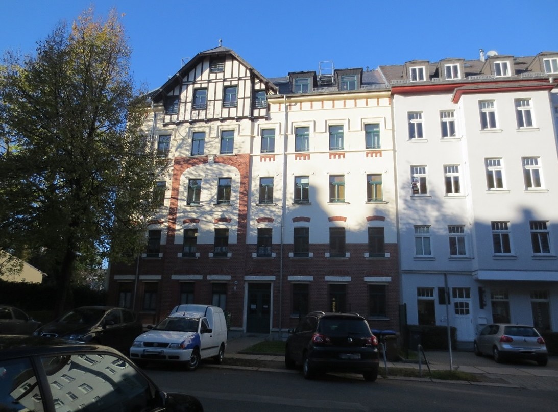 Residential façades on Henriettenstraße