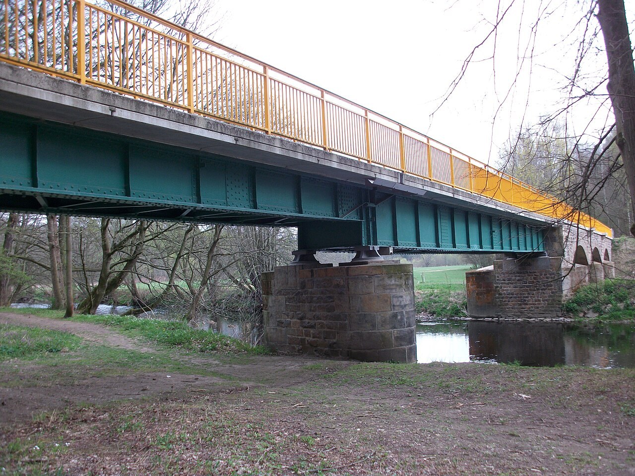 Bridge on the Chemnitz valley cycle route near Auerswalde