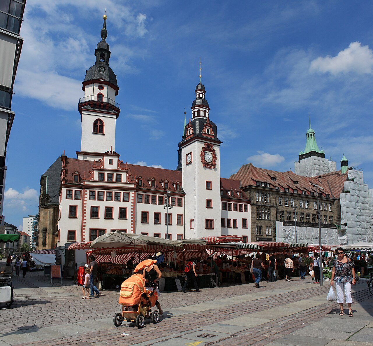 Old town hall on Chemnitz market square