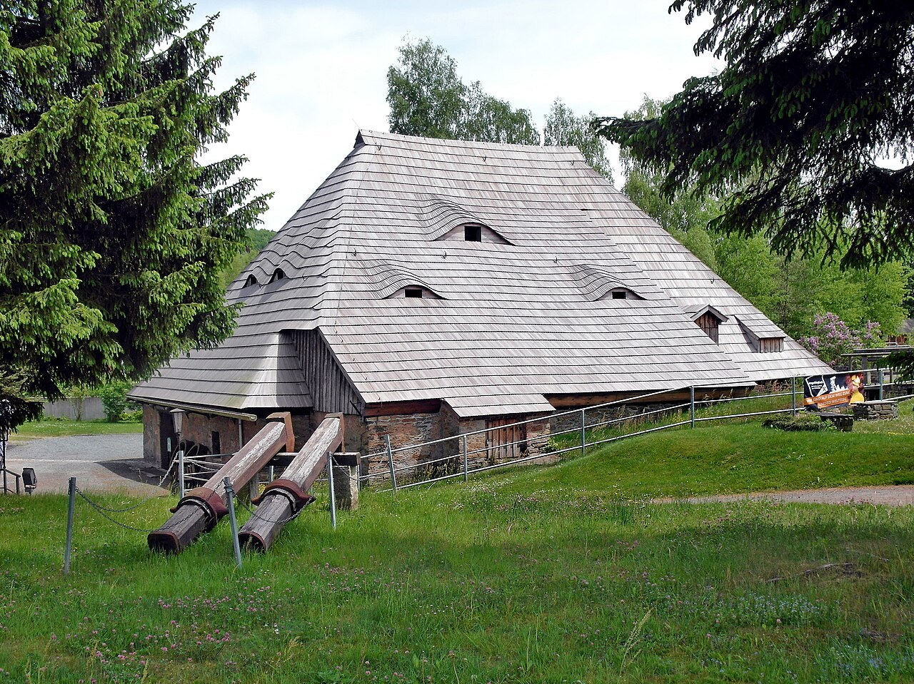 Althammer building at the Saigerhütte Grünthal in Olbernhau