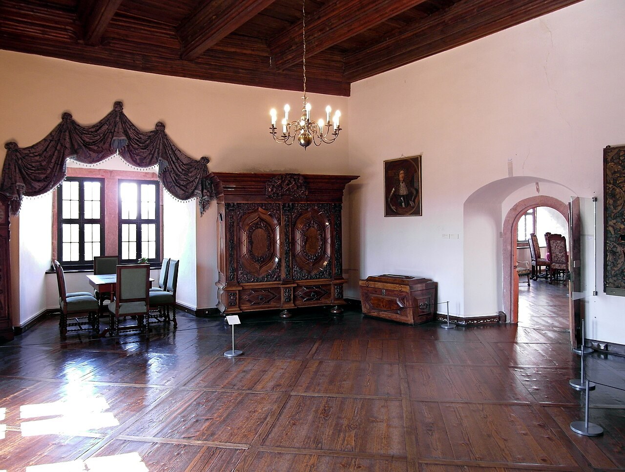 Historic interior at Rochsburg castle