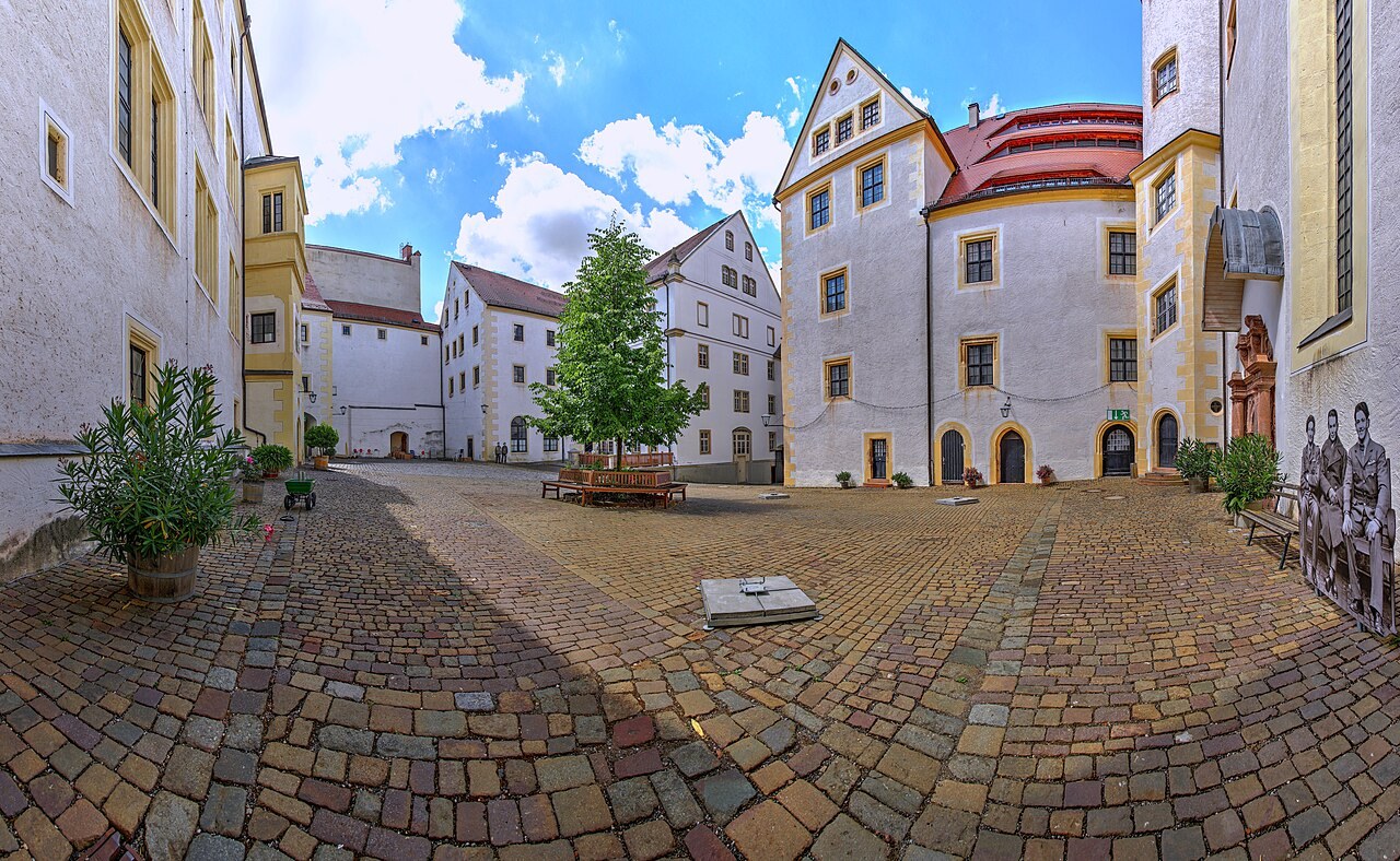 Inner courtyard of Colditz castle