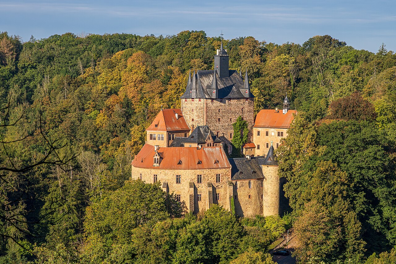 Kriebstein castle above the Zschopau
