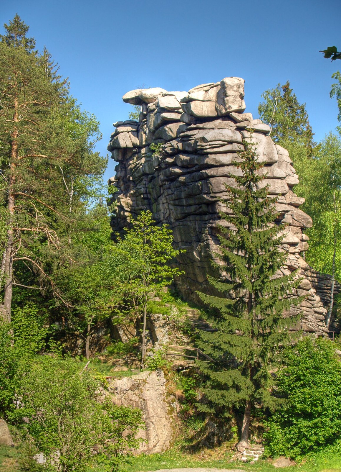 Granite rock formations at the Greifensteine